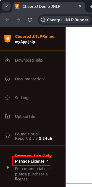 Home screen